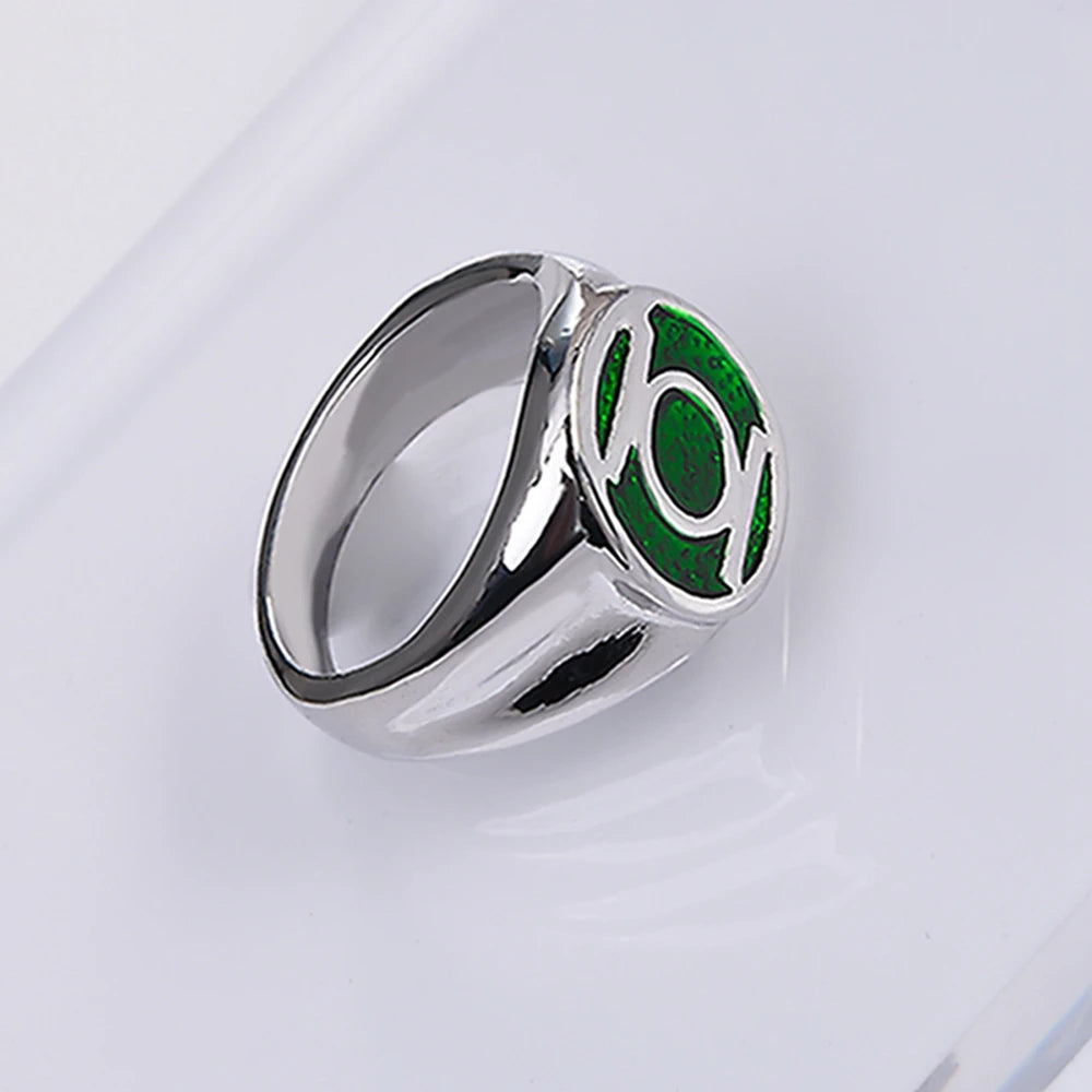 Classic Movie Green Ring Size 8-10 Lantern Rings Jewelry Accessories for Man Fans Gifts