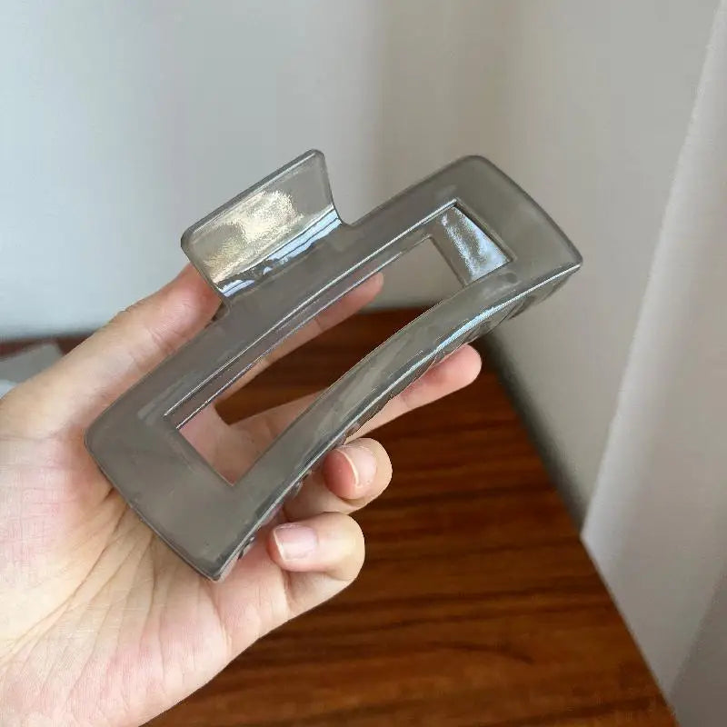 13CM Oversized Claw Clips For Thick Hair Women Geometric Shark Clip Versatile Minimalist Hair Clip Claws 、Girls Hair Accessories