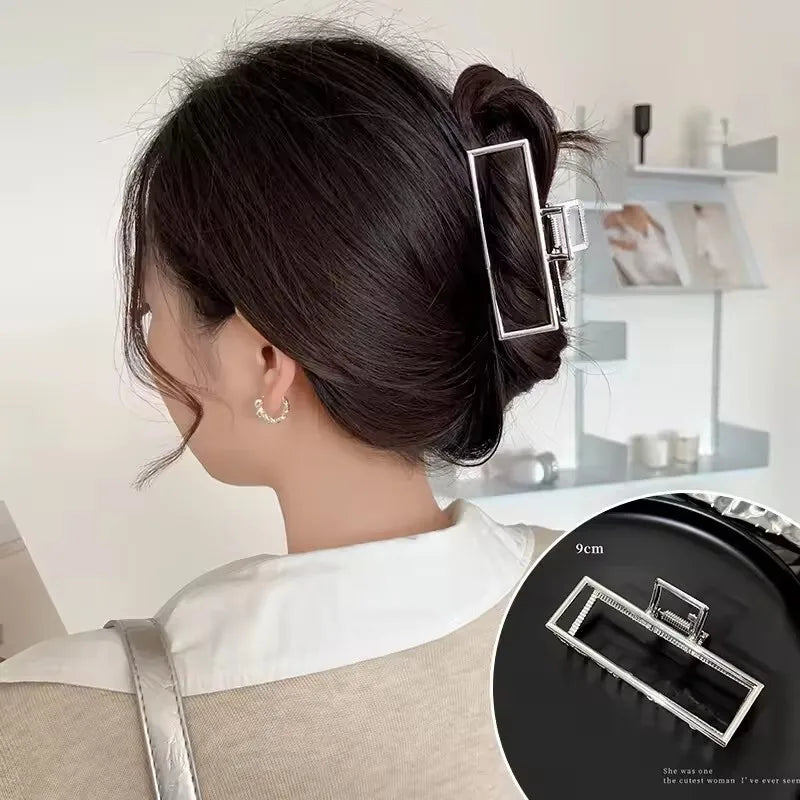 Metal Hair Clip Fashion Barrettes Korean Geometric
