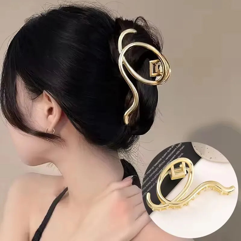 Metal Hair Clip Fashion Barrettes Korean Geometric
