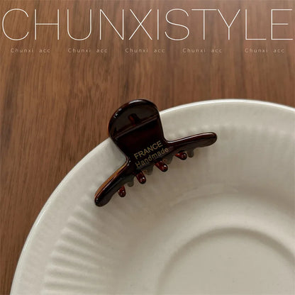 3.5cm Small Hairclaw Acetate Hair Crabs for Girls Cute Heart Shaped Hairclips Women Hair Accessories Hair Pins and Clips