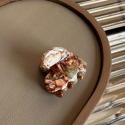 3.5cm Small Hairclaw Acetate Hair Crabs for Girls Cute Heart Shaped Hairclips Women Hair Accessories Hair Pins and Clips