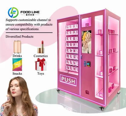 Customized size Customized cosmetics vending machine Beauty vending machine Touch screen Large capacity perfume vending machine