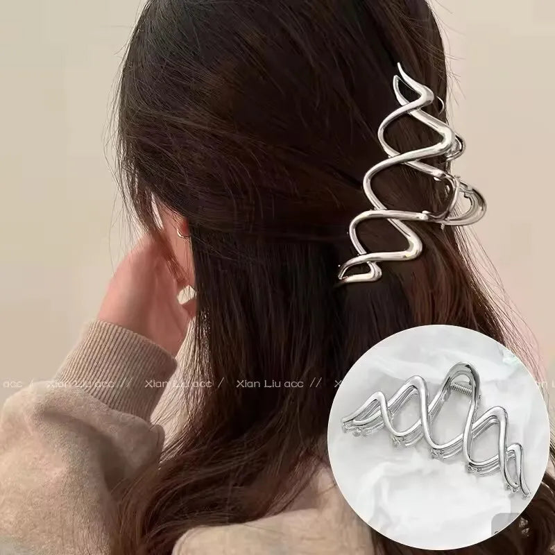 Metal Hair Clip Fashion Barrettes Korean Geometric