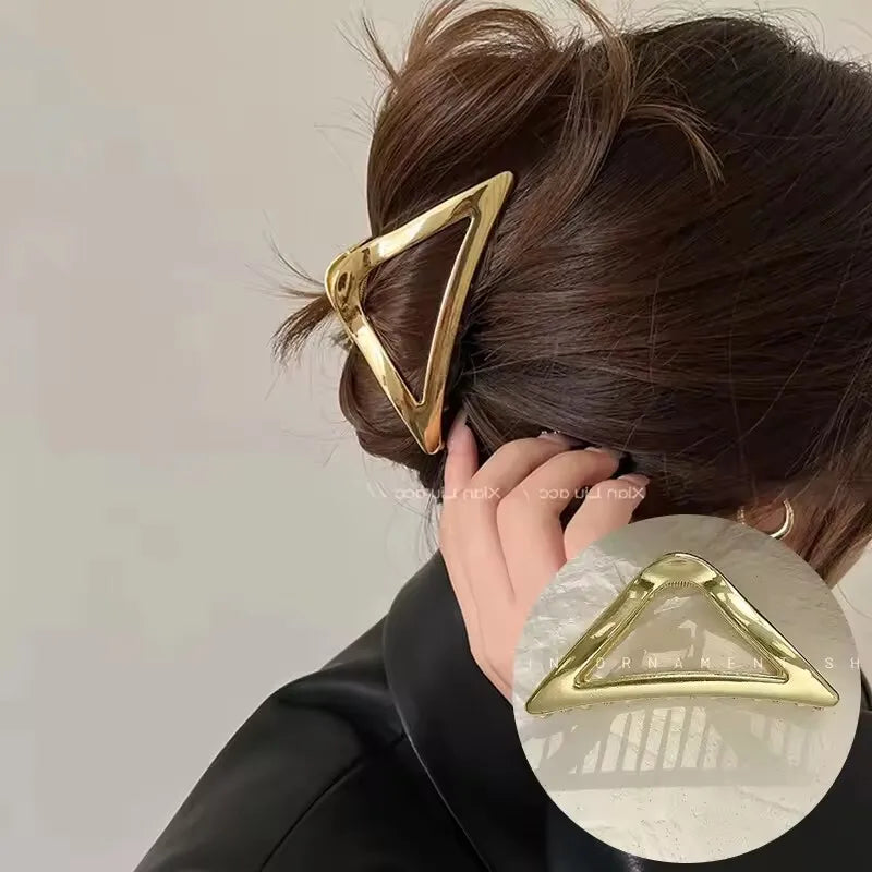 Metal Hair Clip Fashion Barrettes Korean Geometric