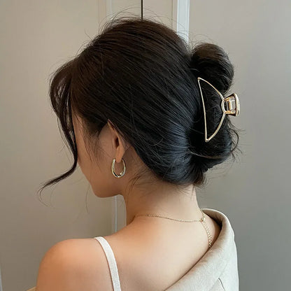 Metal Hair Clip Fashion Barrettes Korean Geometric
