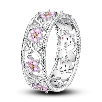 Original 925 Silver Sparkling Zircon Ring Stackable Classic Shine Stone Round Rings For Women Wedding Anniversary Jewelry Gift