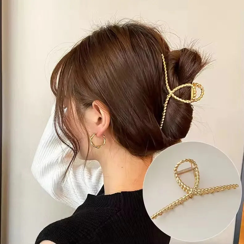 Metal Hair Clip Fashion Barrettes Korean Geometric