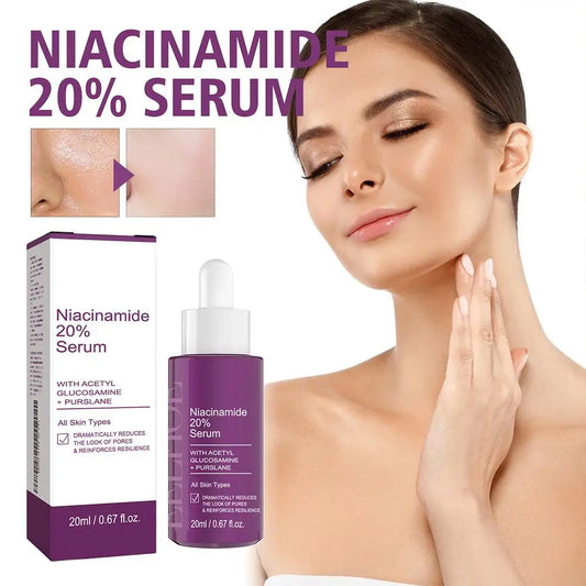 Niacinamide Serum Skin Brightening & Dark Spot Lightening Serum,  20% High Potency Formula, Lifts Nasal Lines for Smooth Skin