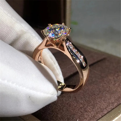 CC Rings White Gold Plated Fashion Jewelry Engagement Wedding Ring for Women Fine Accessories Drop Shipping CC3158