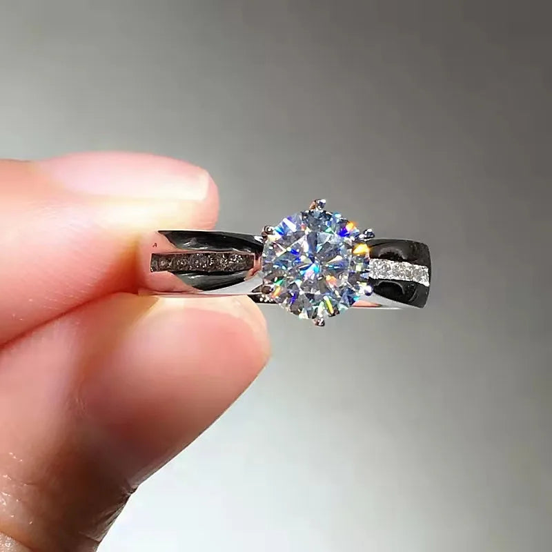 CC Rings White Gold Plated Fashion Jewelry Engagement Wedding Ring for Women Fine Accessories Drop Shipping CC3158