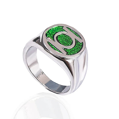 Classic Movie Green Ring Size 8-10 Lantern Rings Jewelry Accessories for Man Fans Gifts