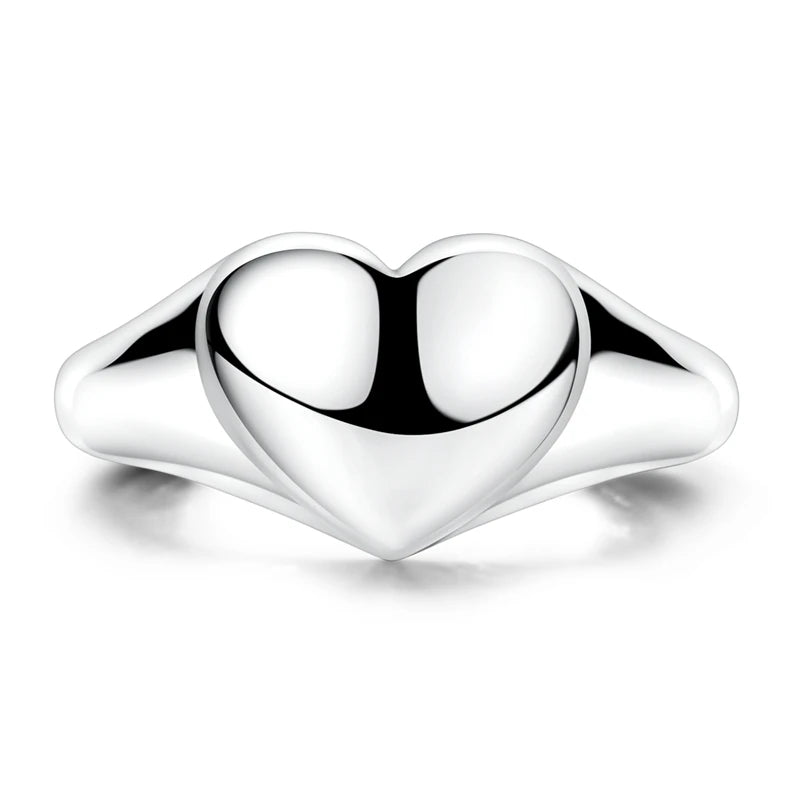 Original 925 Silver Sparkling Zircon Ring Stackable Classic Shine Stone Round Rings For Women Wedding Anniversary Jewelry Gift