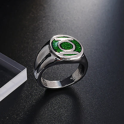Classic Movie Green Ring Size 8-10 Lantern Rings Jewelry Accessories for Man Fans Gifts