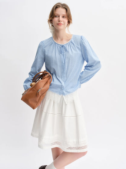 DUSHU Nordic Style Fashion Denim Suit Women Autumn 2025 New Long and Short Vest Skirt Vintage Clothing Ins Dresses 25DS83108