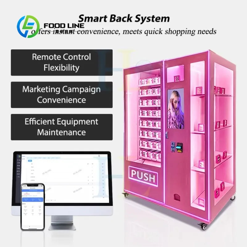 Customized size Customized cosmetics vending machine Beauty vending machine Touch screen Large capacity perfume vending machine