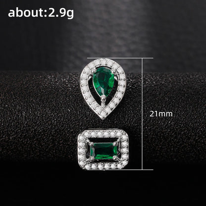 Huitan Geometric Shaped Cuff Opening Rings for Women Silver Color/Gold Color Noble Cubic Zirconia Ring Accessory Fashion Jewelry