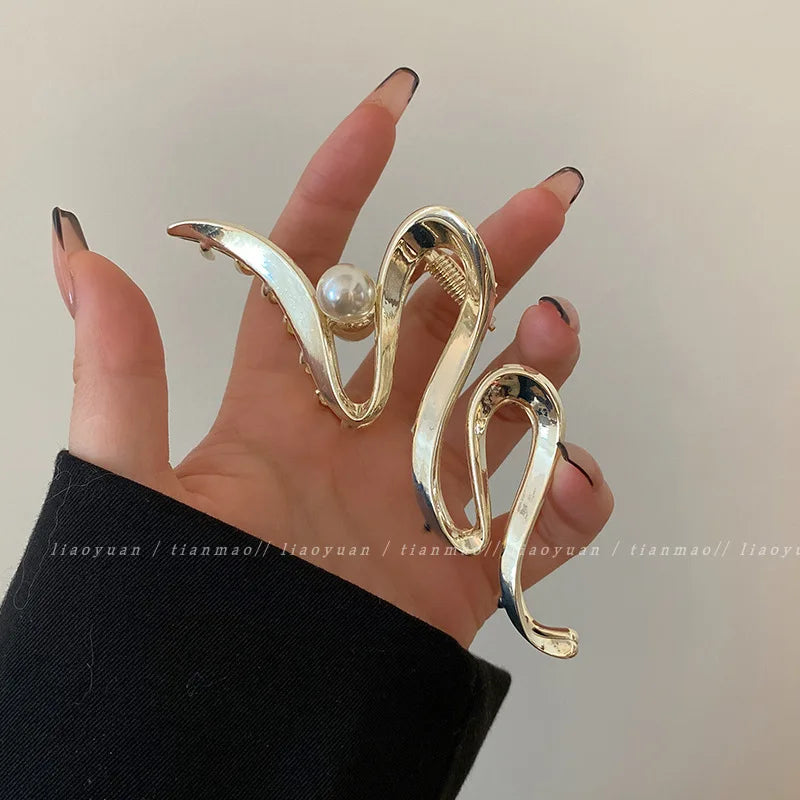 Metal Hair Clip Fashion Barrettes Korean Geometric