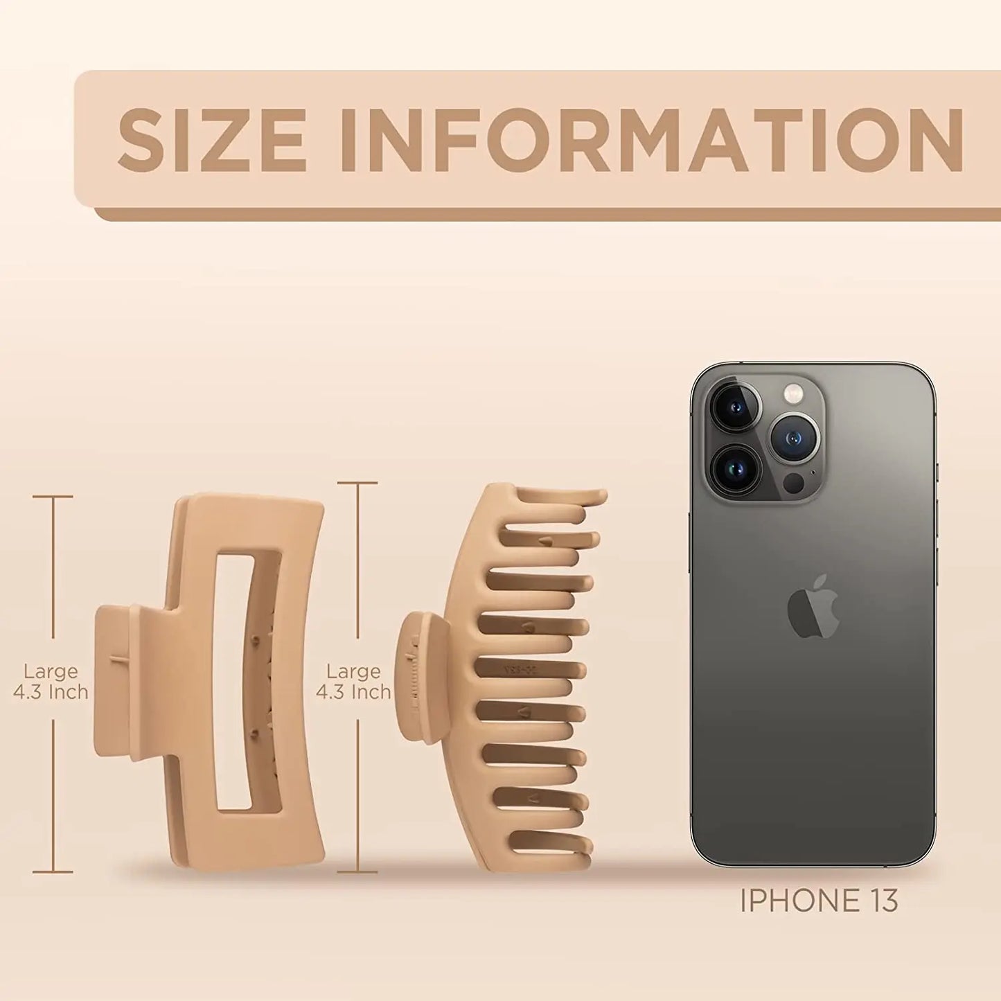 Solid Vintage Matte Geometric Hair Claws For Women Thick Hair Strong Hold Sweet Hair Clips Hairpins Fashion Hair Accessories