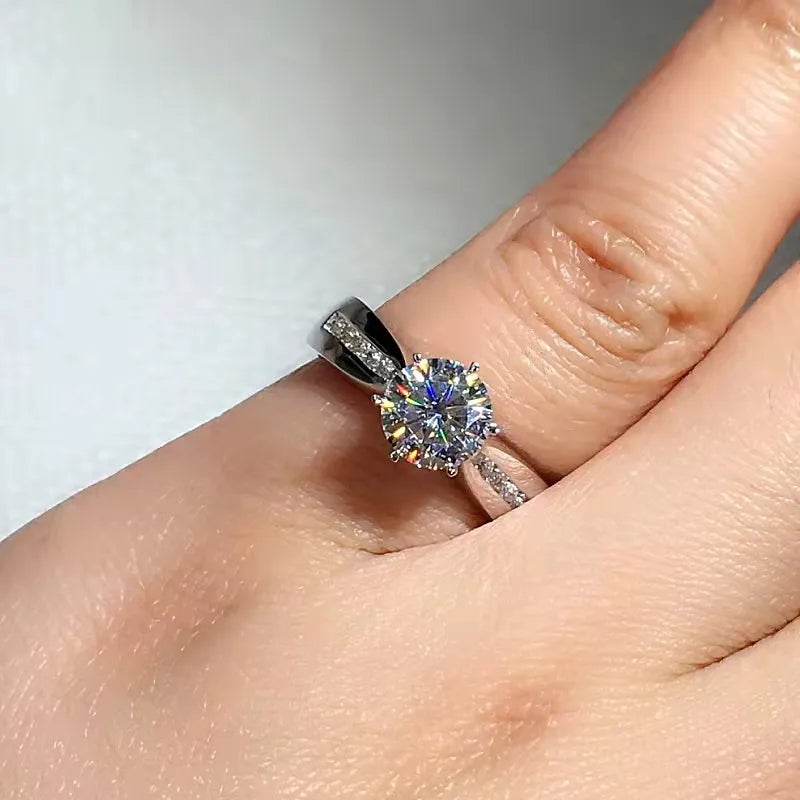 CC Rings White Gold Plated Fashion Jewelry Engagement Wedding Ring for Women Fine Accessories Drop Shipping CC3158