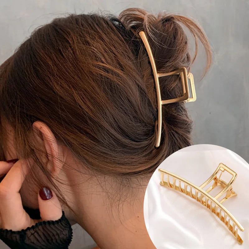 Metal Hair Clip Fashion Barrettes Korean Geometric