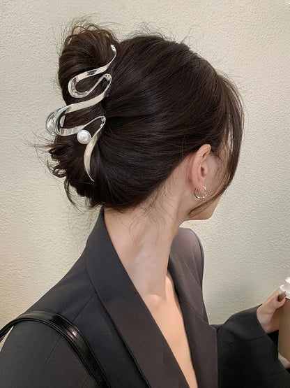 Metal Hair Clip Fashion Barrettes Korean Geometric
