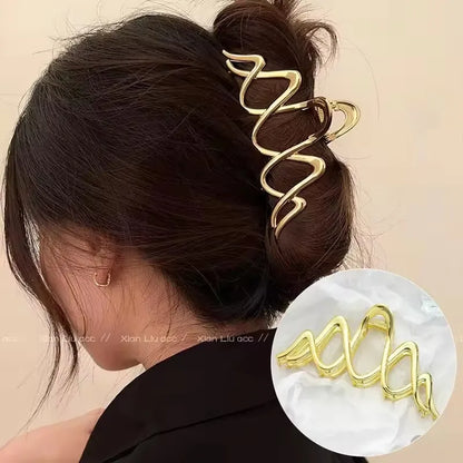 Metal Hair Clip Fashion Barrettes Korean Geometric