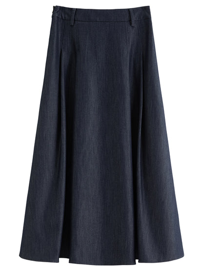 DUSHU Nordic Style Fashion Denim Suit Women Autumn 2025 New Long and Short Vest Skirt Vintage Clothing Ins Dresses 25DS83108