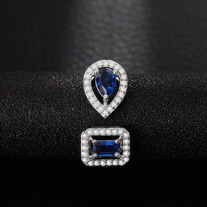 Huitan Geometric Shaped Cuff Opening Rings for Women Silver Color/Gold Color Noble Cubic Zirconia Ring Accessory Fashion Jewelry