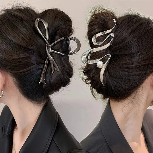 Metal Hair Clip Fashion Barrettes Korean Geometric